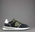 Philippe Model Sneakers Uomo New Tropez 2.1 Camoscio Tela Antracite Spoiler Bianco