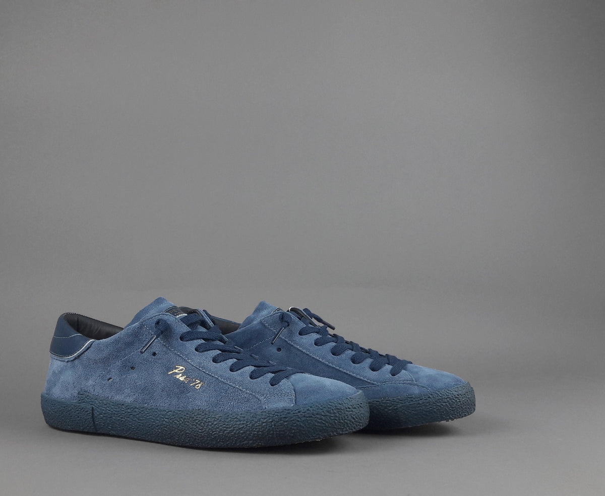 Philippe Model Sneakers Uomo Paris x Camoscio Blu