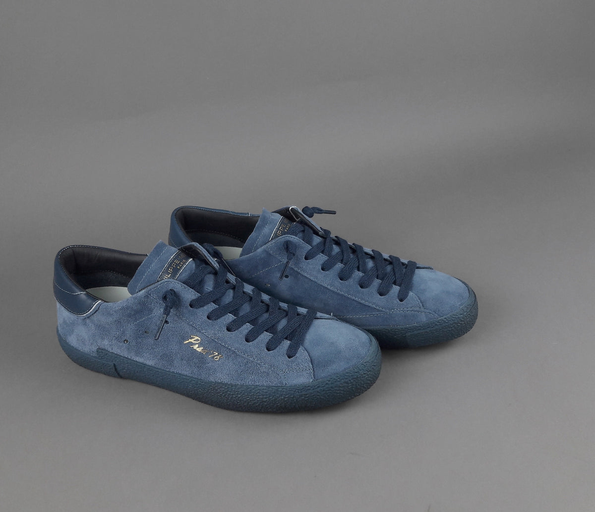 Philippe Model Sneakers Uomo Paris x Camoscio Blu