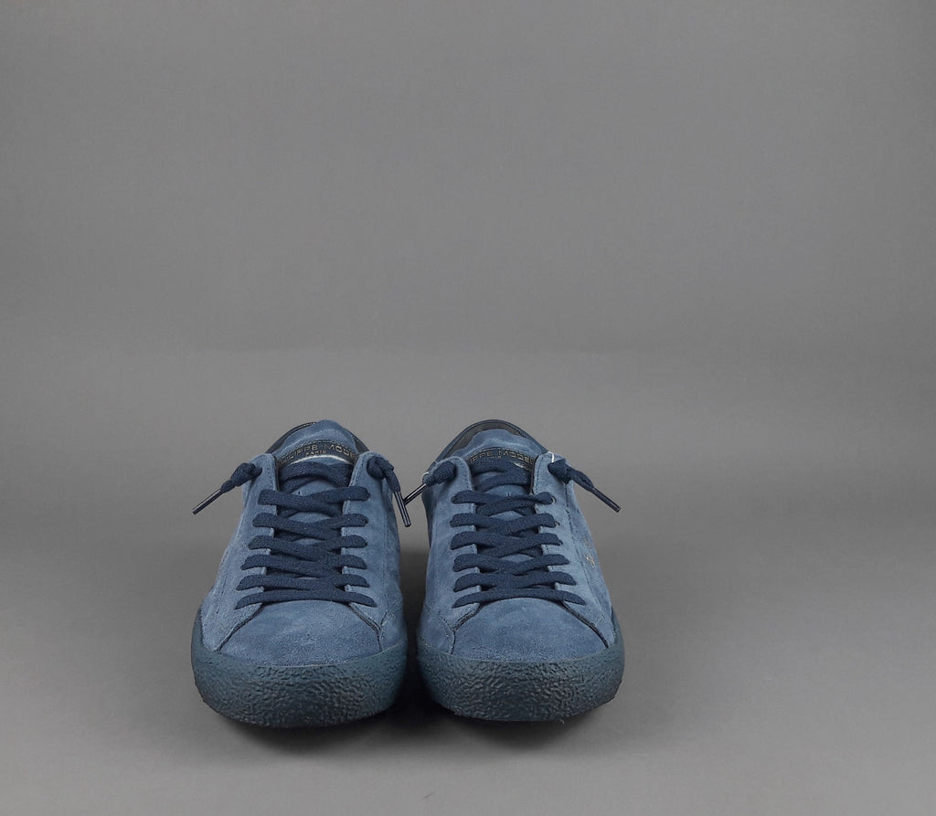 Philippe Model Sneakers Uomo Paris x Camoscio Blu