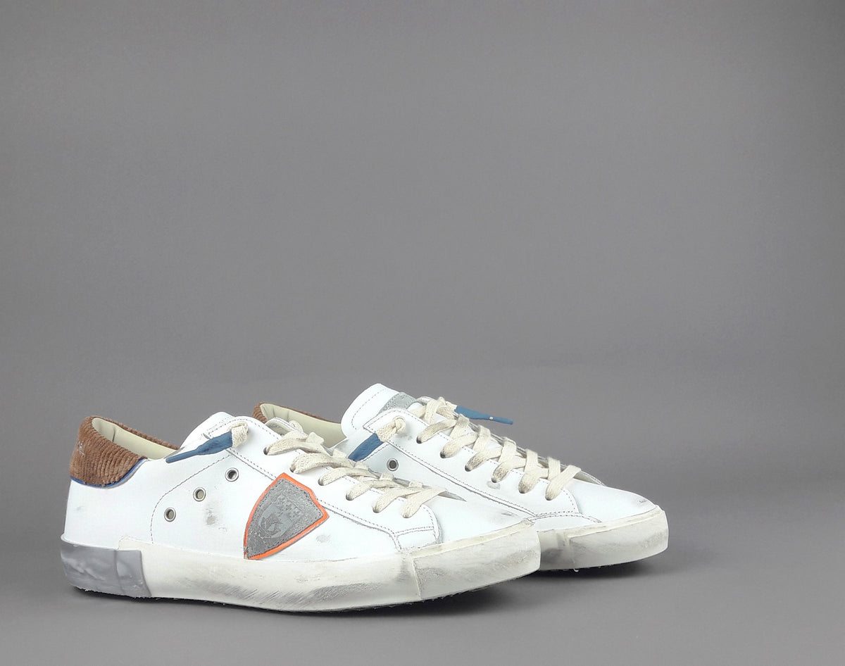 Philippe Model Sneakers Uomo Paris x Pelle Bianco