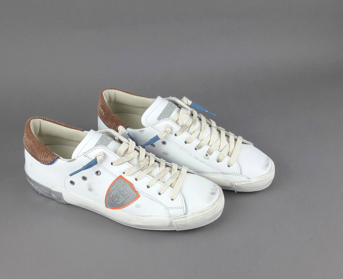 Philippe Model Sneakers Uomo Paris x Pelle Bianco