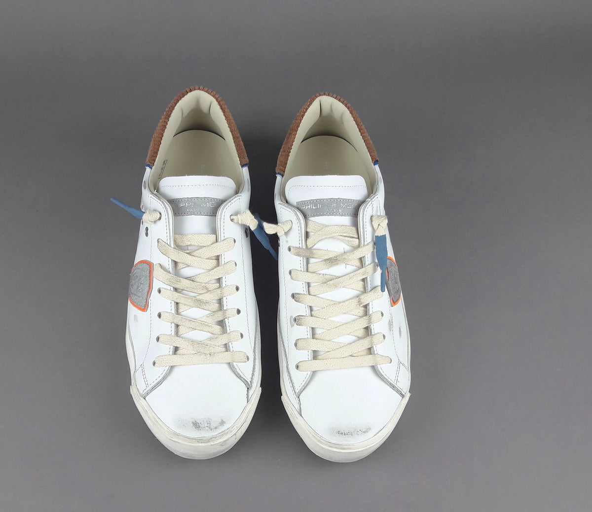 Philippe Model Sneakers Uomo Paris x Pelle Bianco