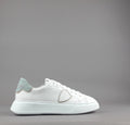 Philippe Model Temple Uomo Pelle Bianco Spoiler Azzurro