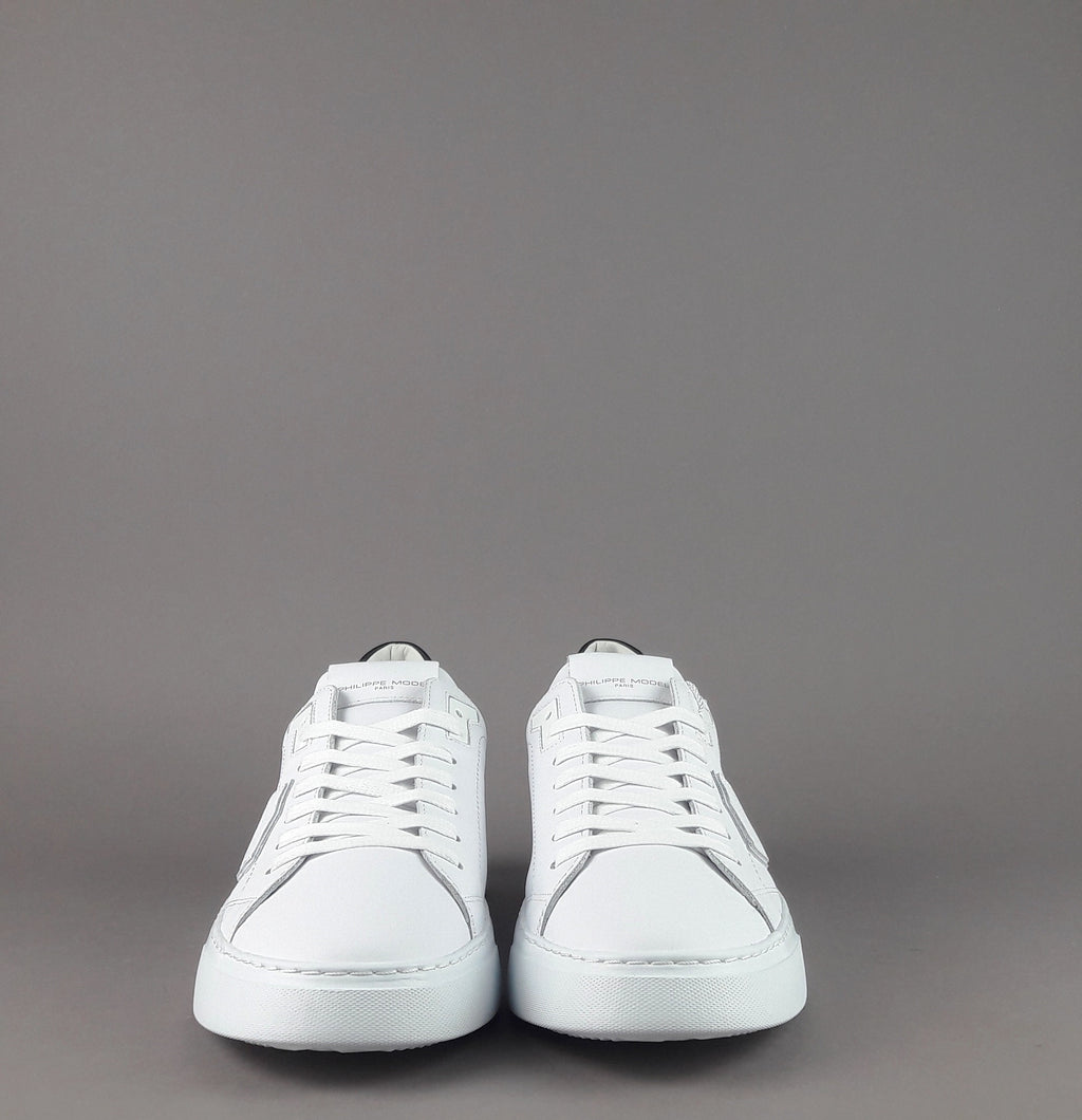 Philippe Model Temple Uomo Pelle Bianco Spoiler Nero