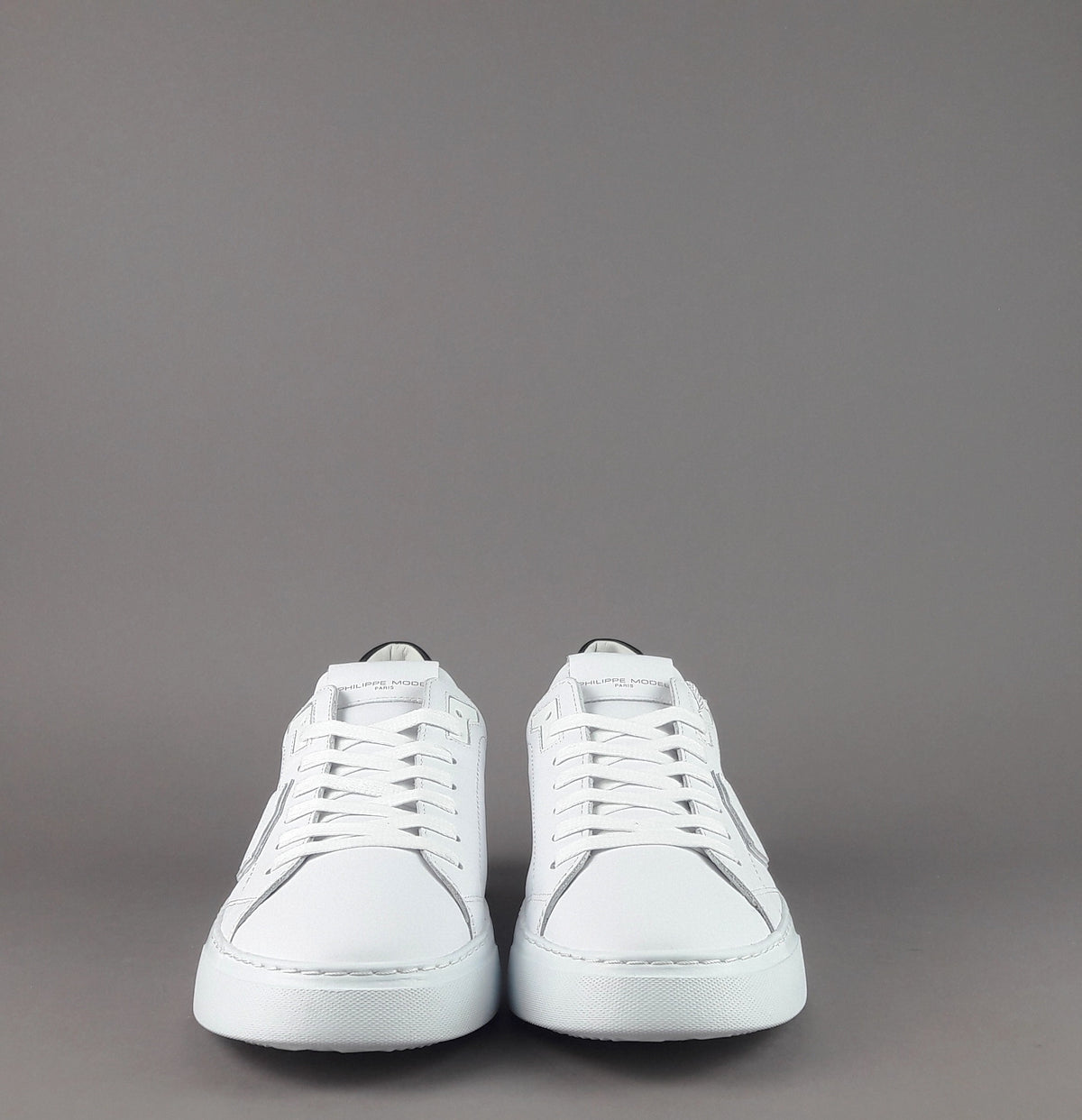 Philippe Model Temple Uomo Pelle Bianco Spoiler Nero
