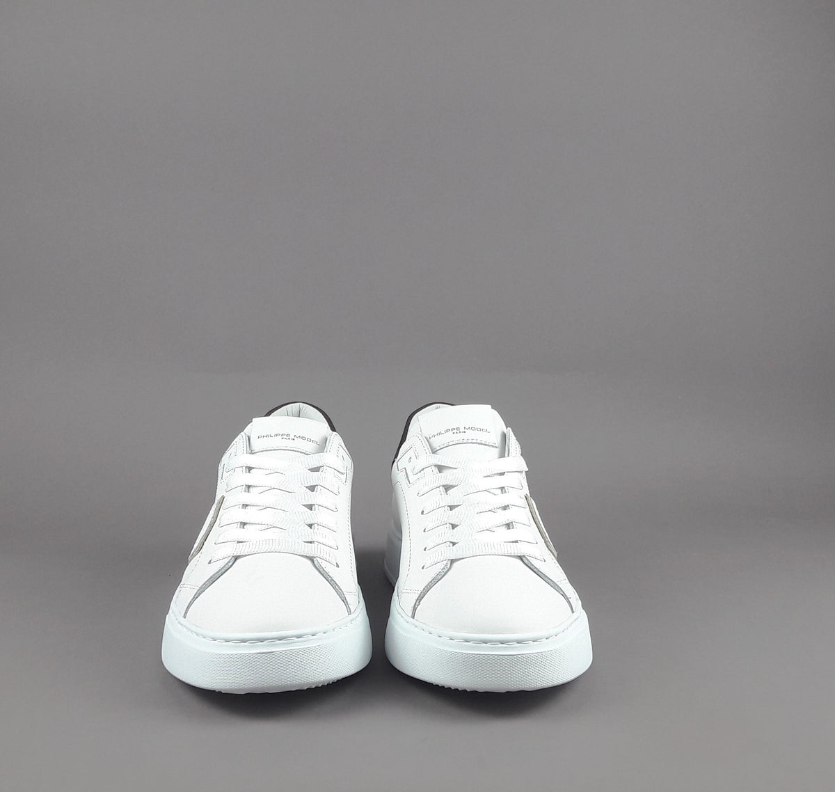 Philippe Model Temple Uomo Pelle Bianco Spoiler Testa Moro