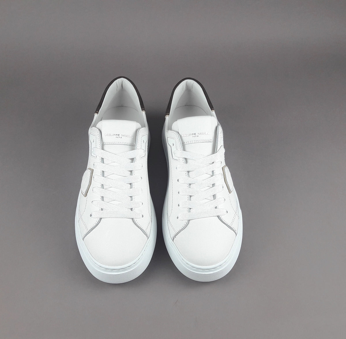 Philippe Model Temple Uomo Pelle Bianco Spoiler Testa Moro