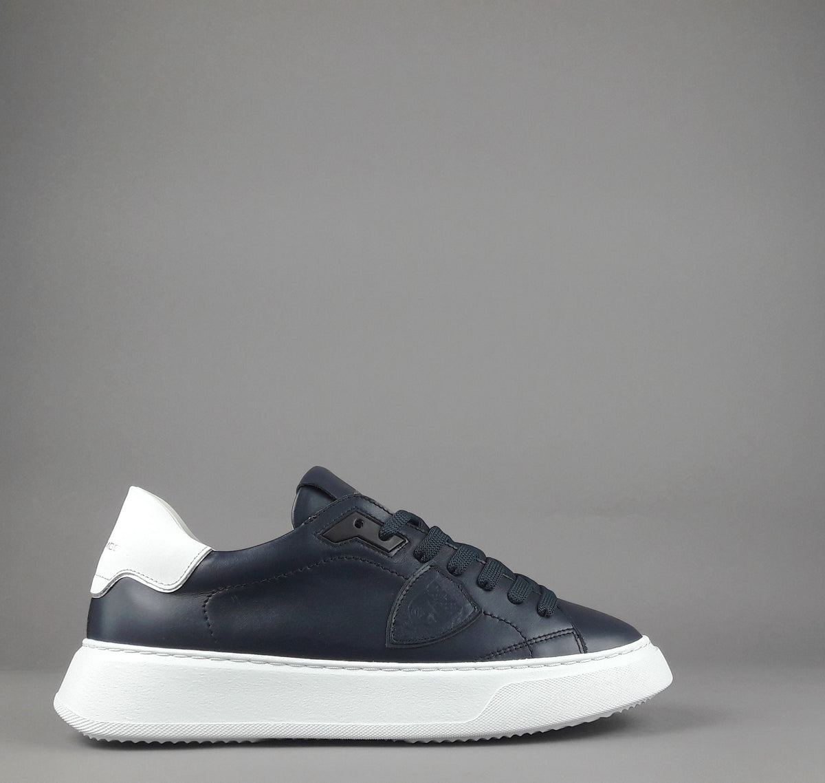 Philippe Model Temple Uomo Pelle Blu Scuro