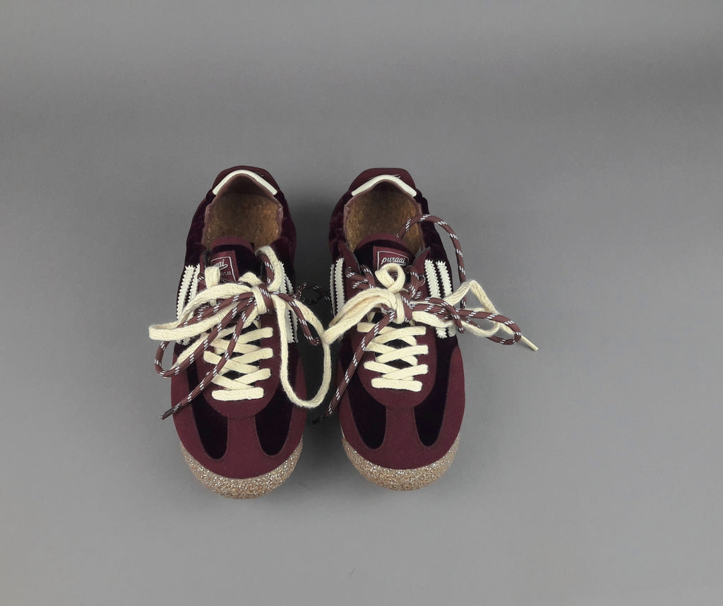 Puraai Sneakers Donna Camoscio Vegan Wine