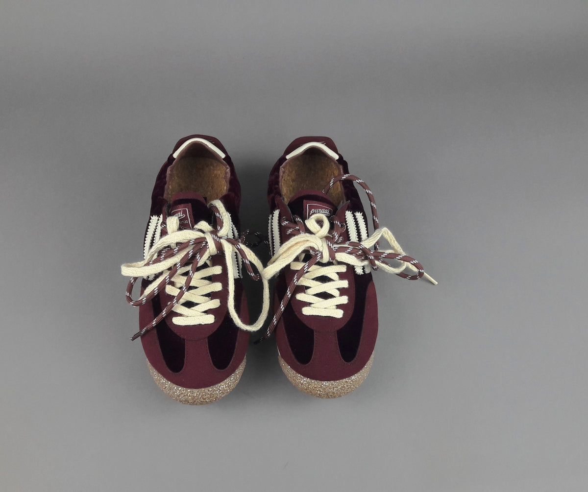 Puraai Sneakers Donna Camoscio Vegan Wine