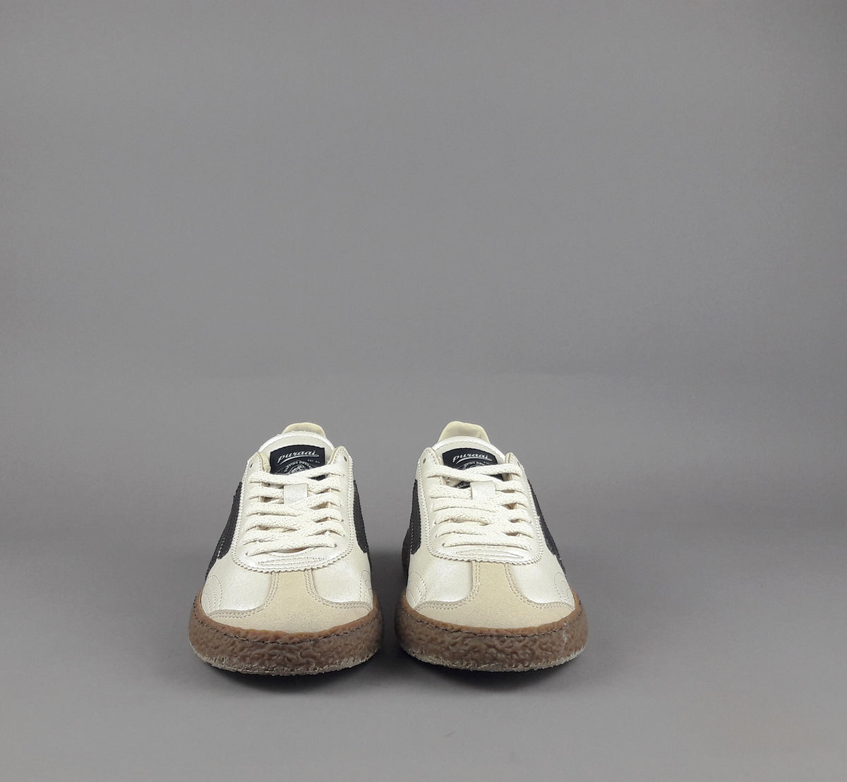 Puraai Sneakers Donna Pelle Vegan Mastice Perlato