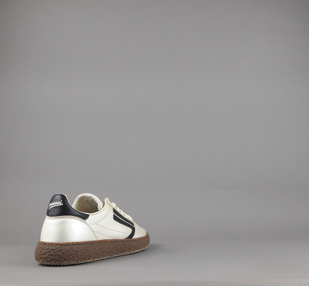 Puraai Sneakers Donna Pelle Vegan Mastice Perlato