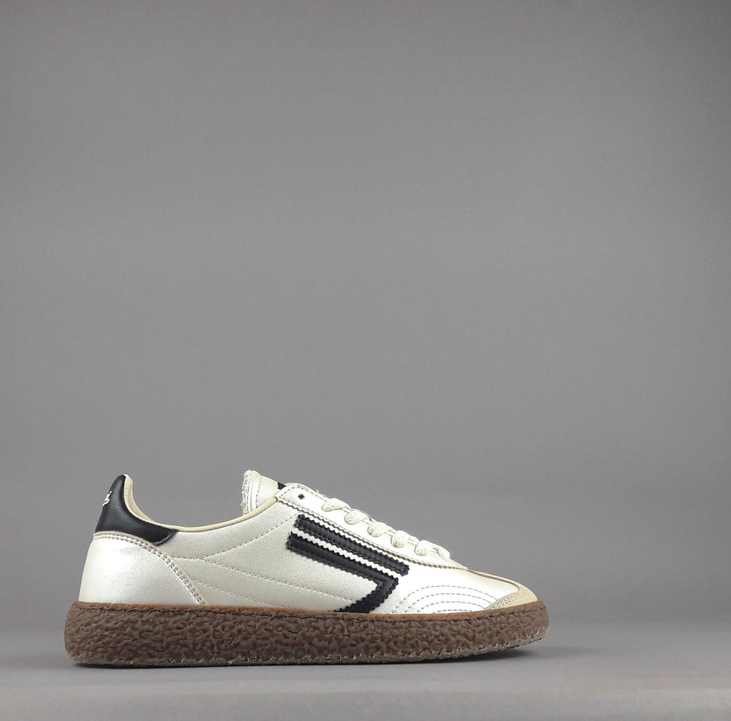 Puraai Sneakers Donna Pelle Vegan Mastice Perlato