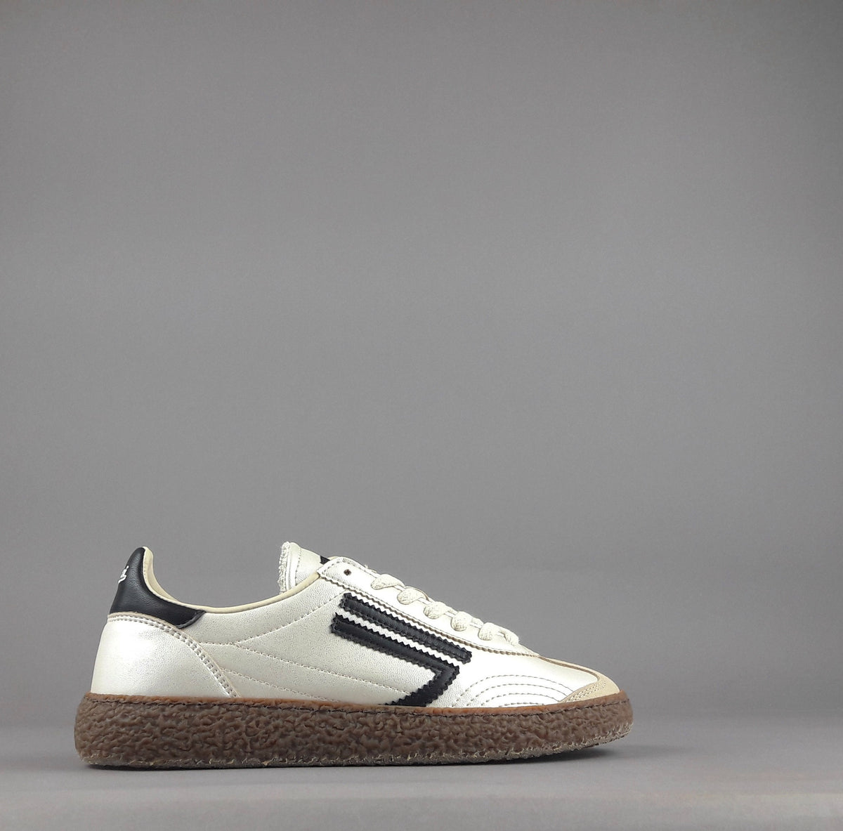 Puraai Sneakers Donna Pelle Vegan Mastice Perlato