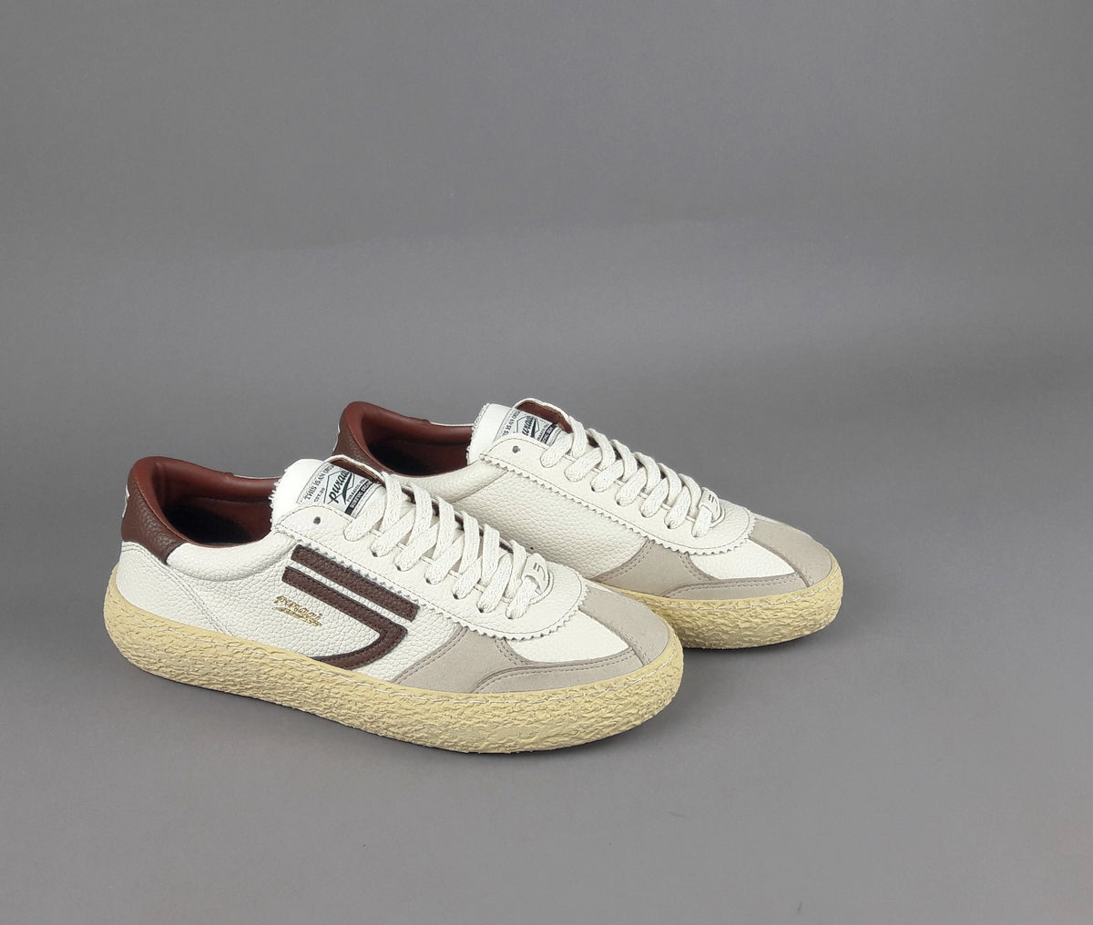 Puraai Sneakers Uomo Pelle Vegan Bianco Opaco