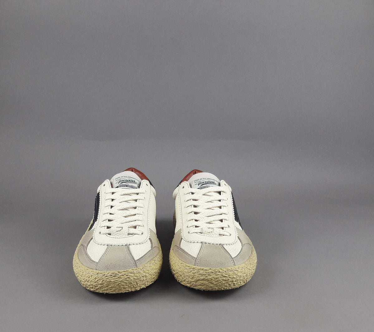 Puraai Sneakers Uomo Pelle Vegan Bianco Opaco