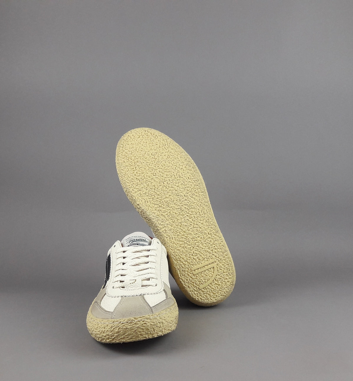 Puraai Sneakers Uomo Pelle Vegan Bianco Opaco