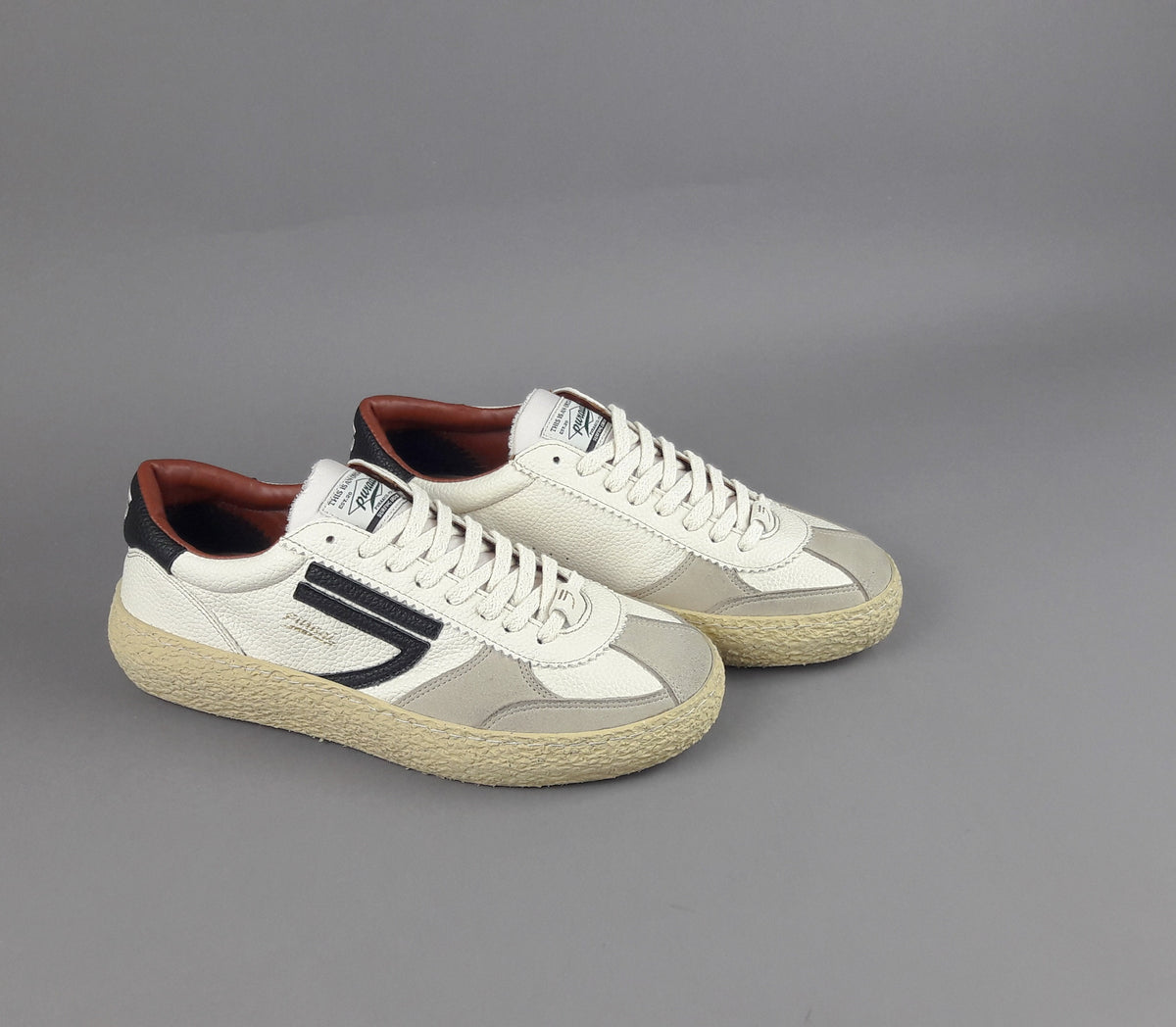 Puraai Sneakers Uomo Pelle Vegan Bianco Opaco