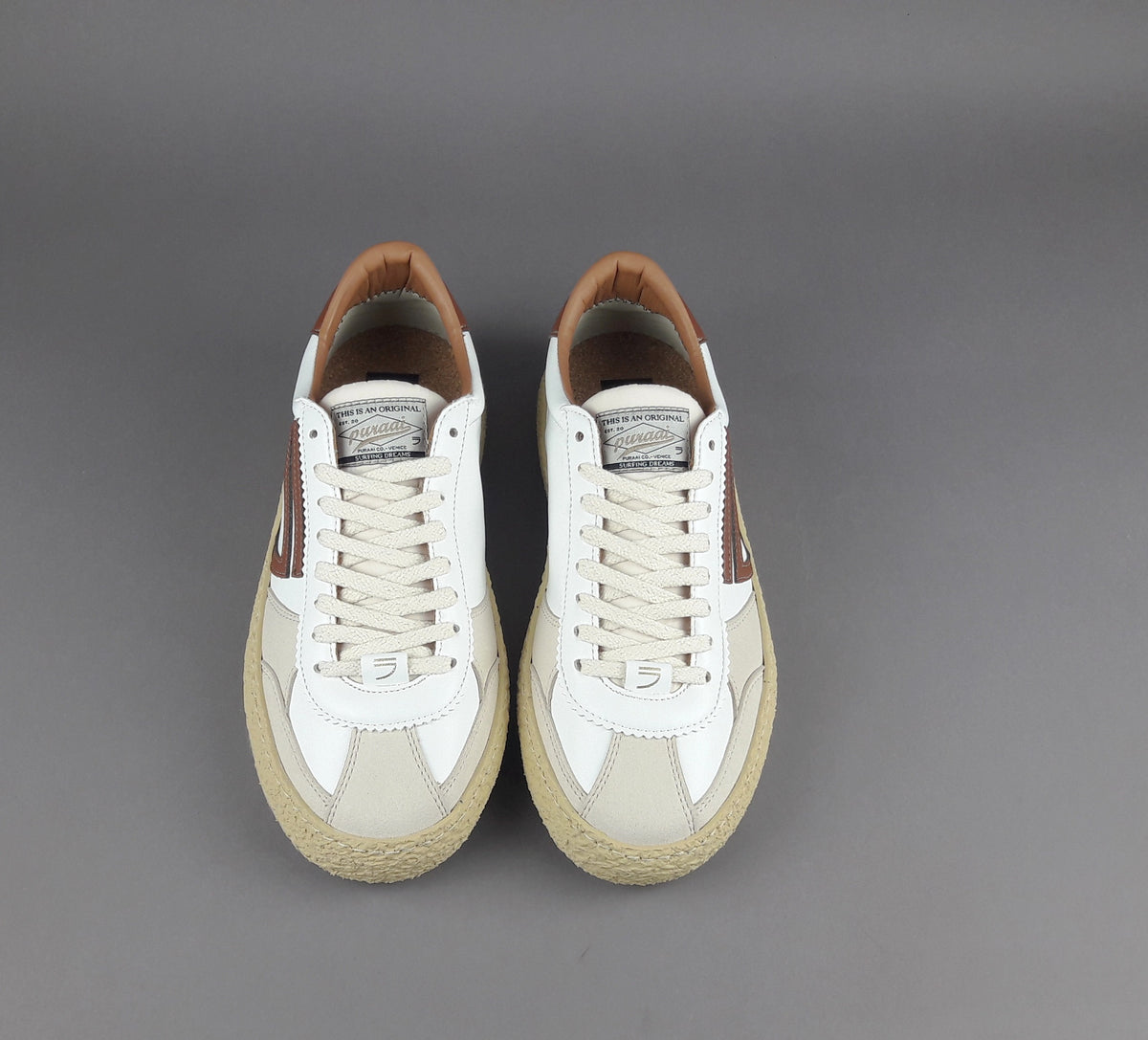 Puraai Sneakers Uomo Pelle Vegan Bianco