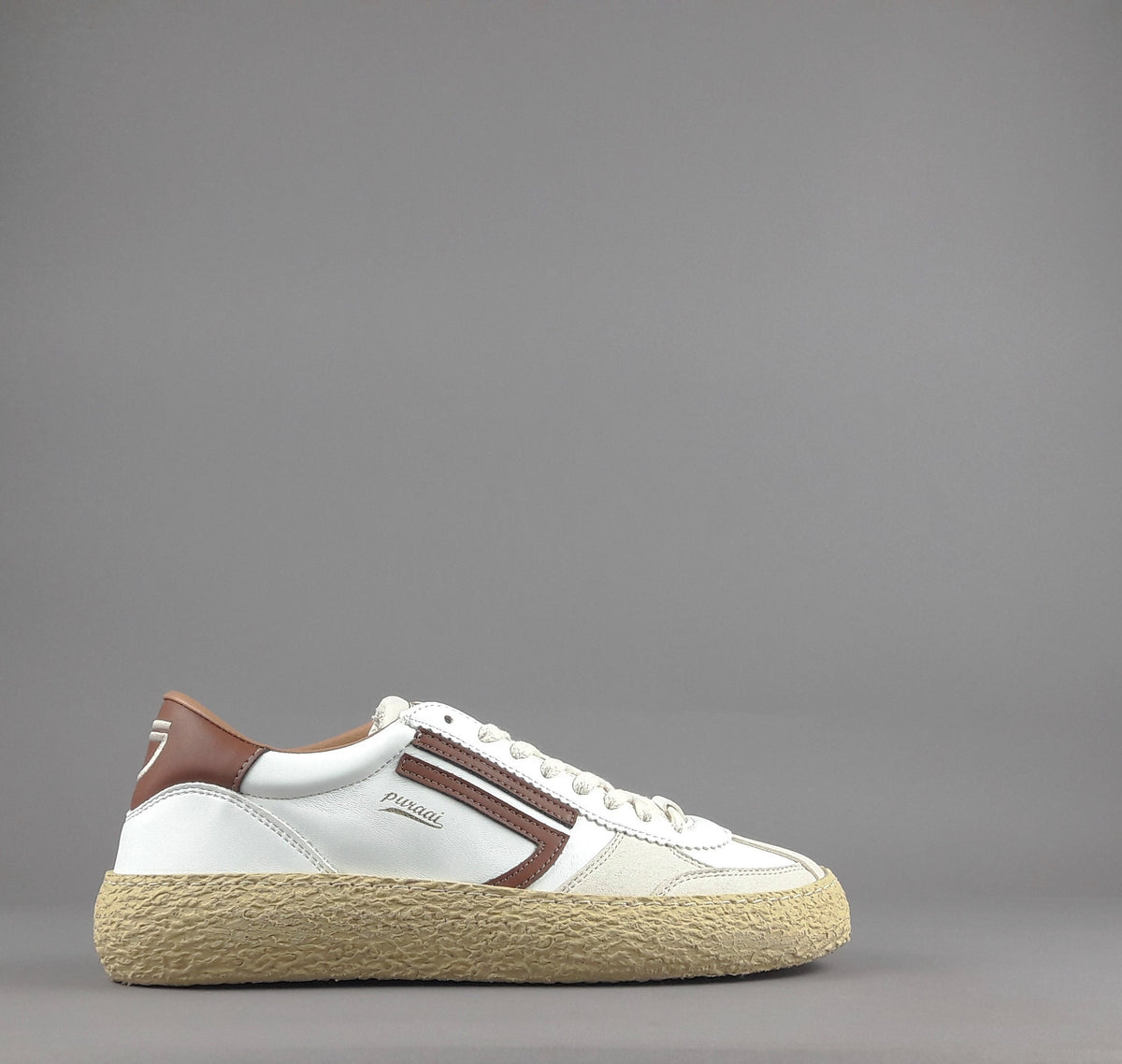 Puraai Sneakers Uomo Pelle Vegan Bianco