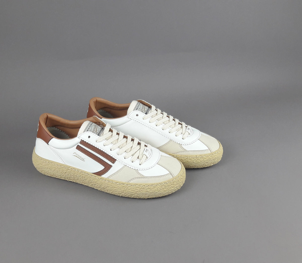 Puraai Sneakers Uomo Pelle Vegan Bianco