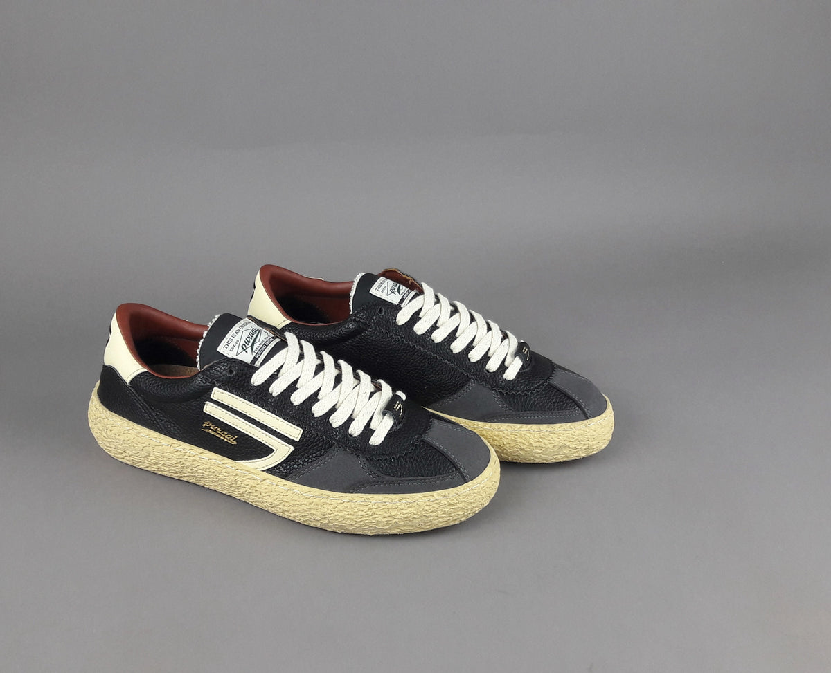 Puraai Sneakers Uomo Pelle Vegan Nero