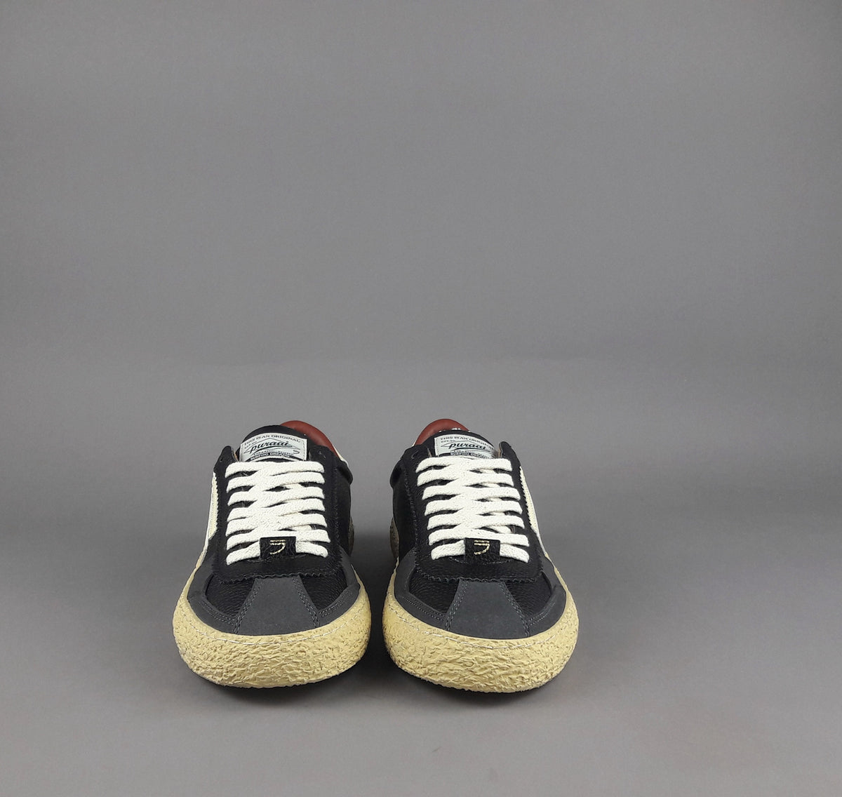 Puraai Sneakers Uomo Pelle Vegan Nero