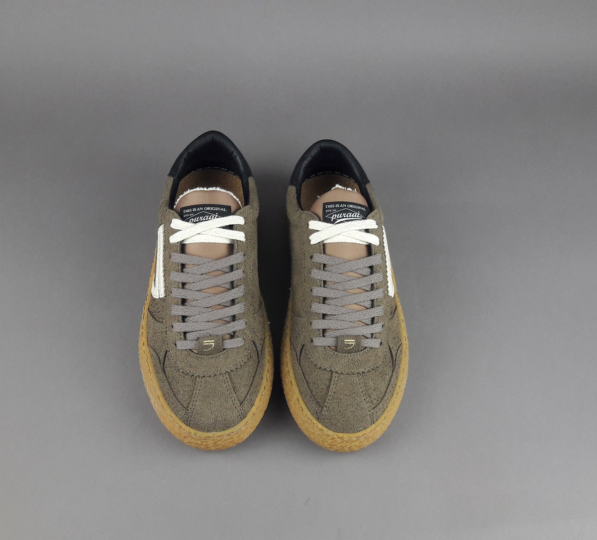 Puraai Sneakers Uomo Tessuto Vegan Talpa Scuro