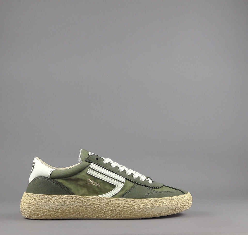 Puraai Sneakers Uomo Tessuto Vegan Tela Verde Militare