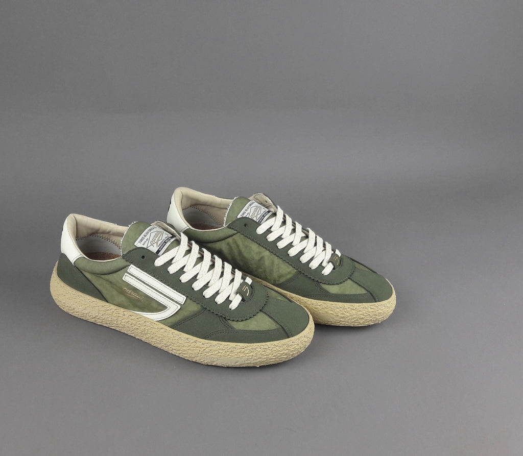 Puraai Sneakers Uomo Tessuto Vegan Tela Verde Militare