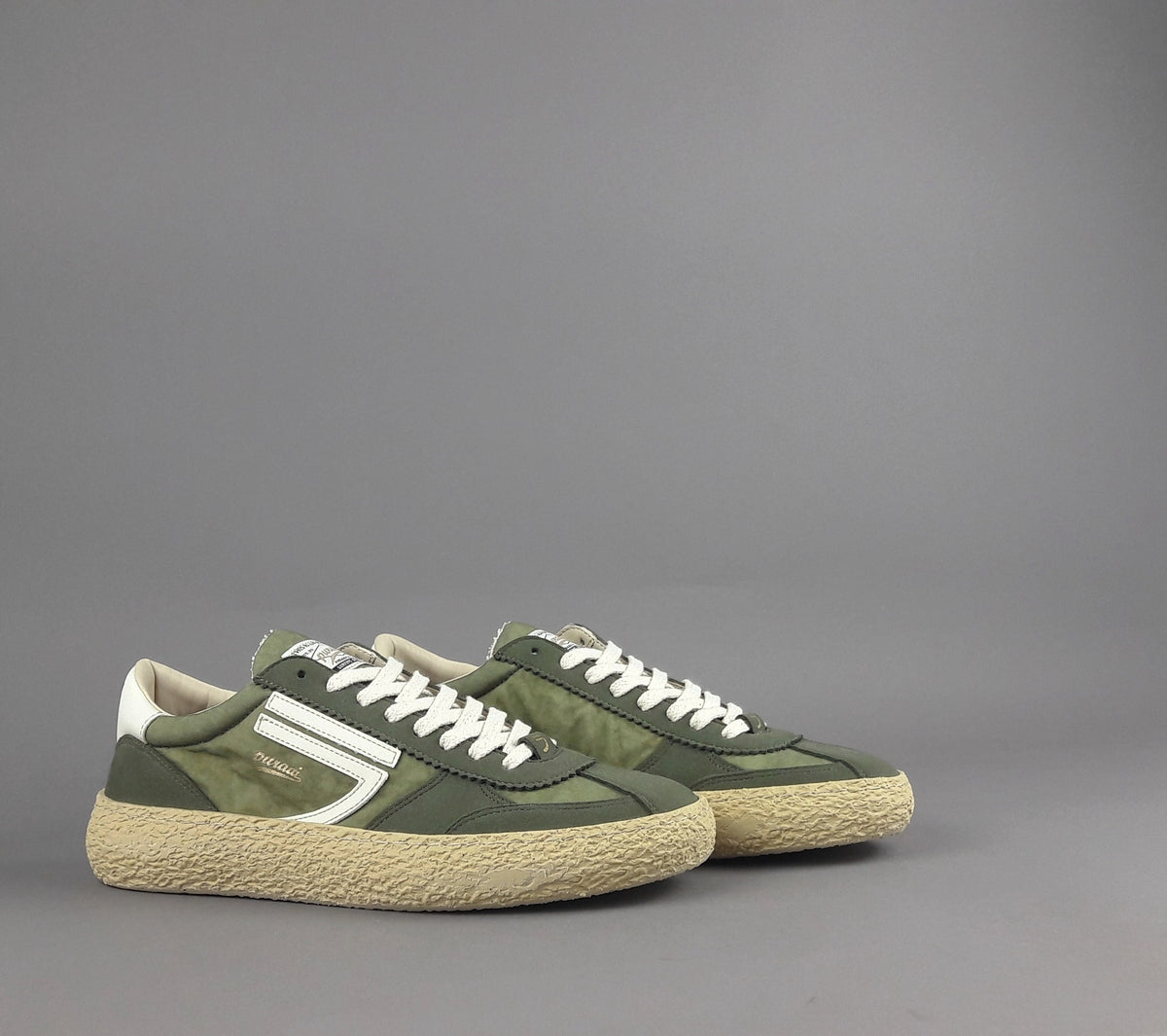 Puraai Sneakers Uomo Tessuto Vegan Tela Verde Militare