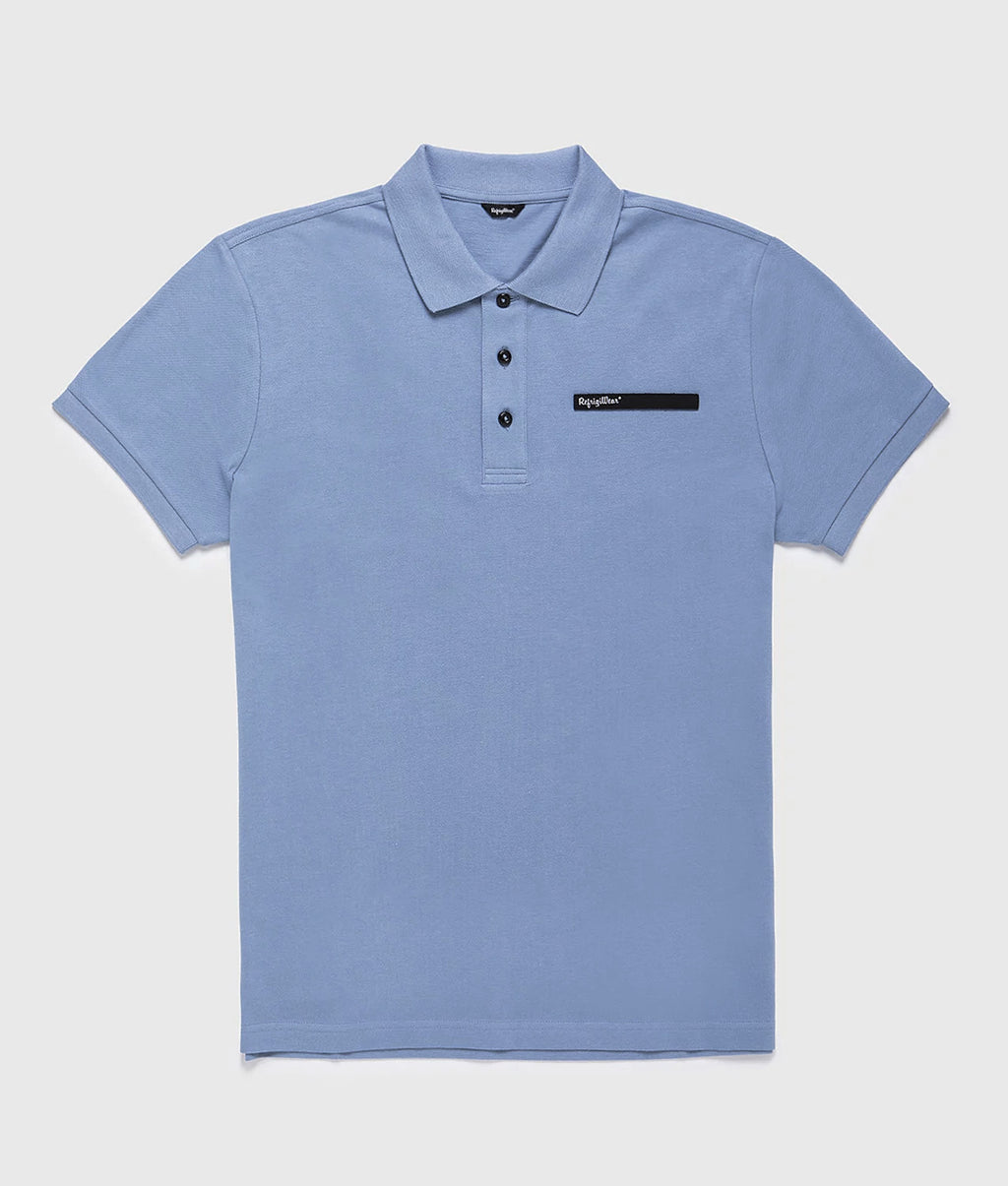 Refrigiwear Polo Uomo Pull Cotone Azzurro Ceruleo