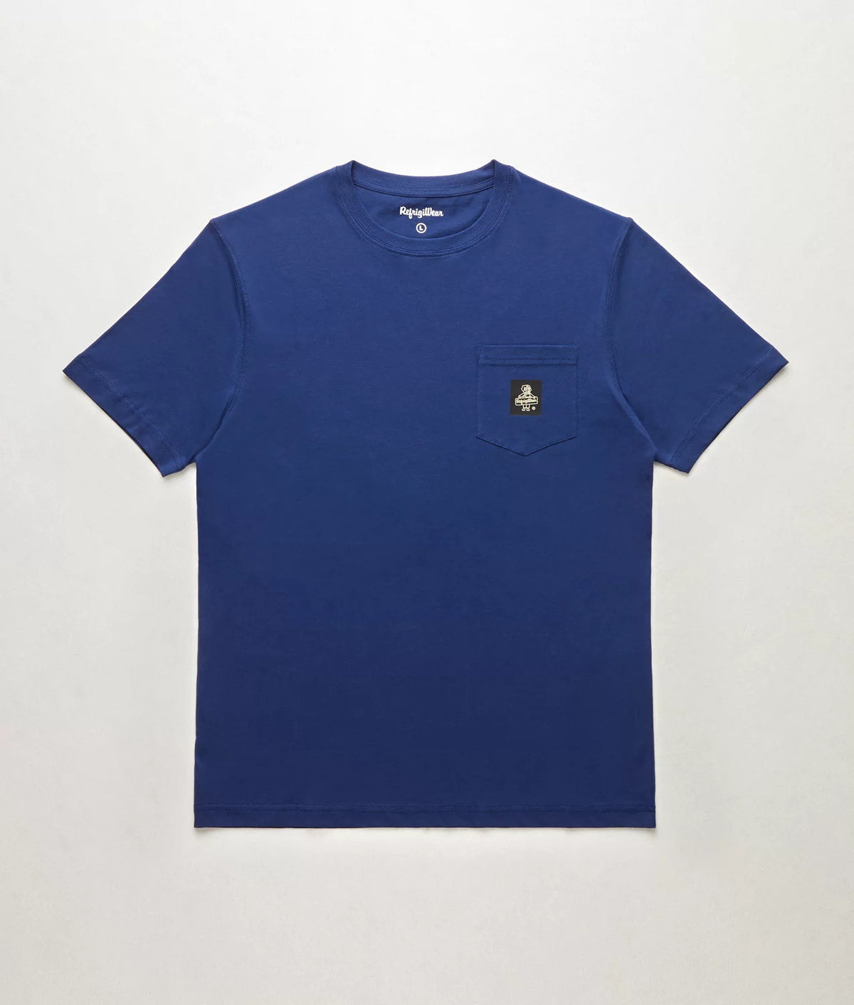 Refrigiwear T-Shirt Uomo Pierce Cotone Blu Taschino Logato