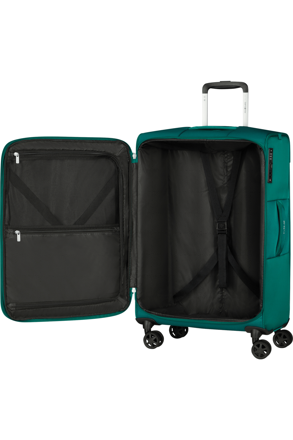 Samsonite Trolley Medium Urbify Nylon Verde Scuro