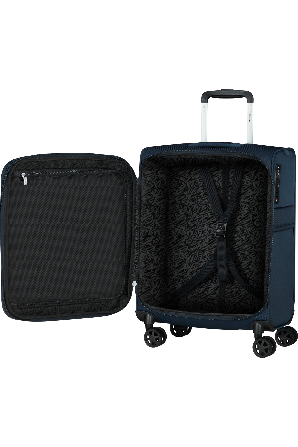 Samsonite Trolley Small Urbify Nylon Blu Scuro