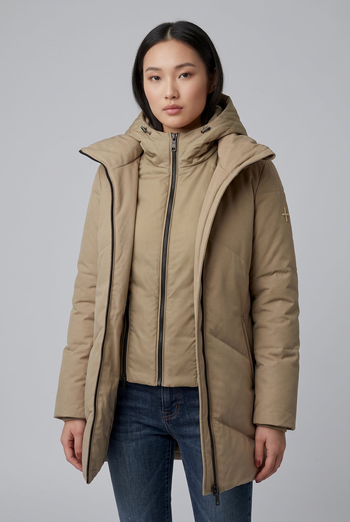 More Giubbino Donna Scarlett Cordura Nylon Beige