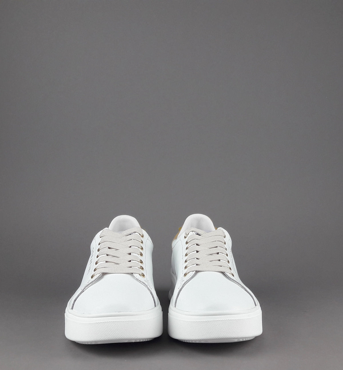 Serafini Sneakers Connors Donna Pelle Bianco Spoiler Cuoio