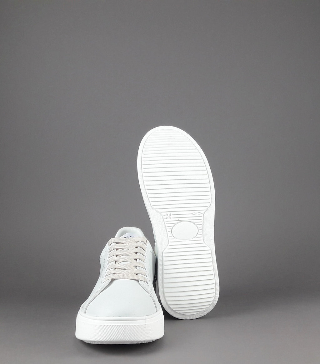 Serafini Sneakers Connors Donna Pelle Bianco Spoiler Iridescente