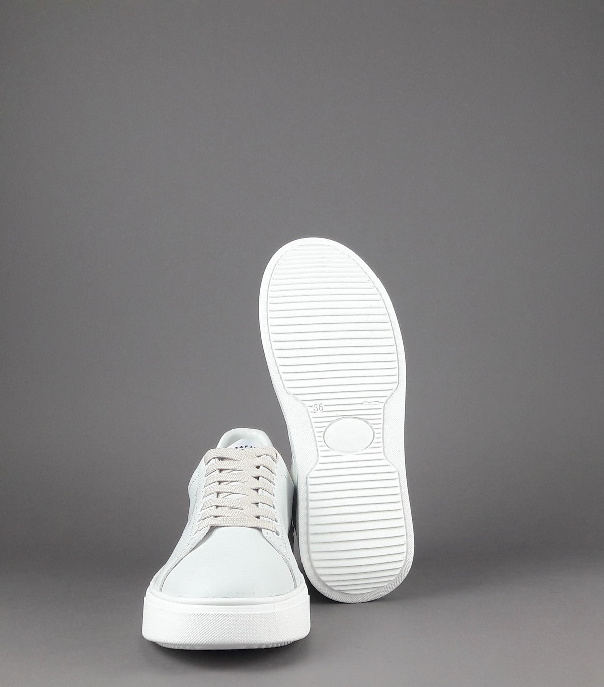 Serafini Sneakers Connors Donna Pelle Bianco Spoiler Iridescente