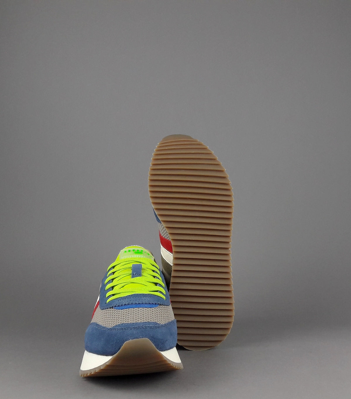 Serafini Sneakers Torino Uomo Camoscio Tela Blu Talpa Spoiler Pelle