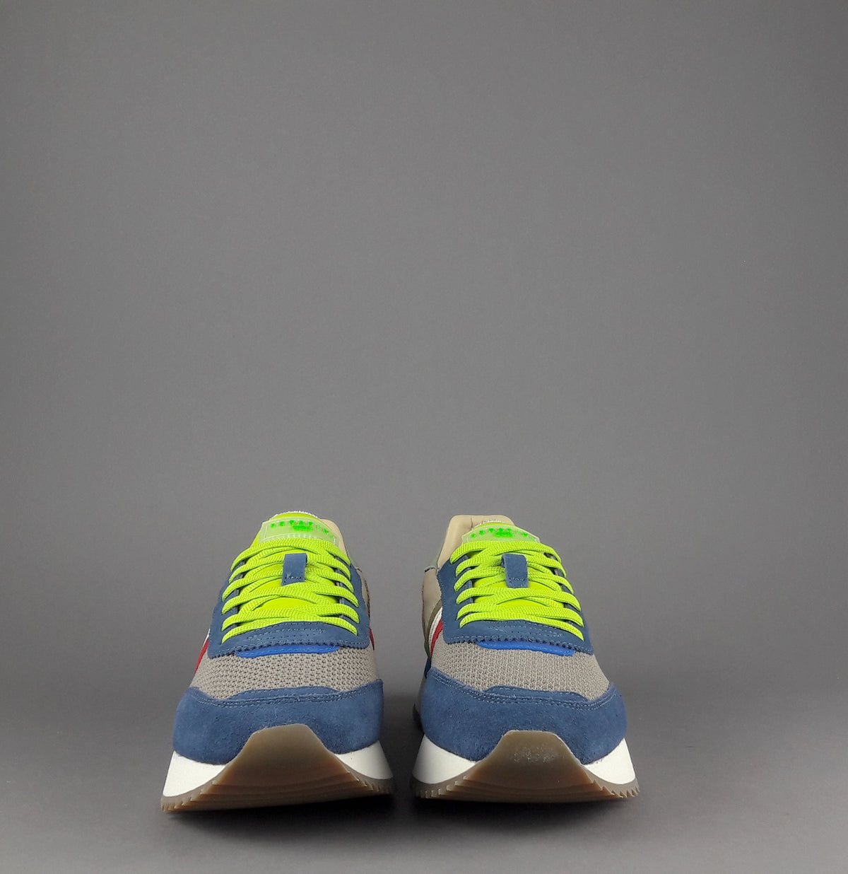 Serafini Sneakers Torino Uomo Camoscio Tela Blu Talpa Spoiler Pelle
