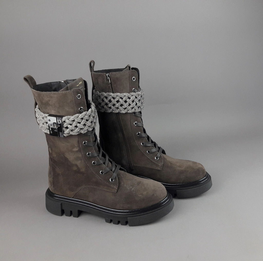 Stokton Anfibio Donna Camoscio Marrone