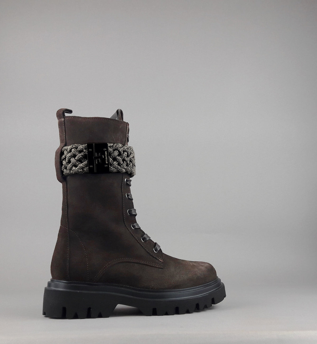 Stokton Anfibio Donna Camoscio Marrone Scuro