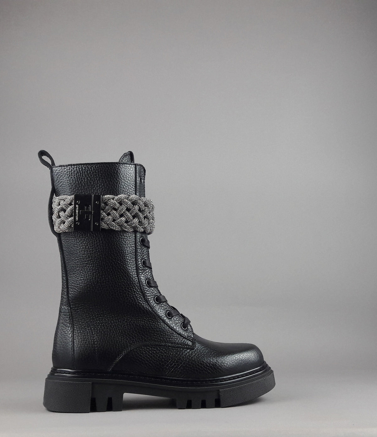 Stokton Anfibio Donna Pelle Bottalata Nero