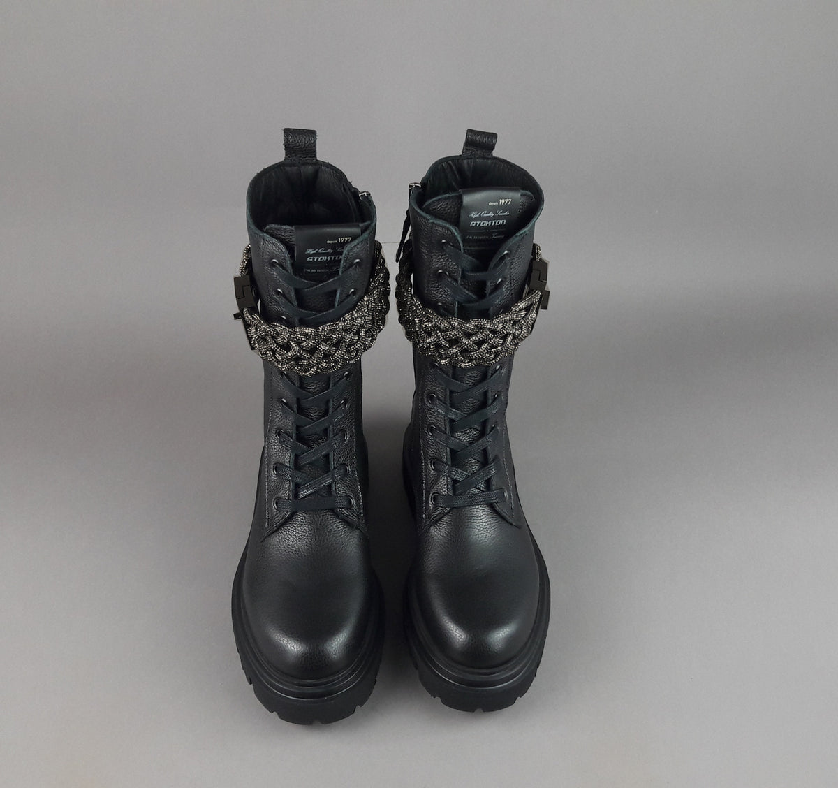 Stokton Anfibio Donna Pelle Nero