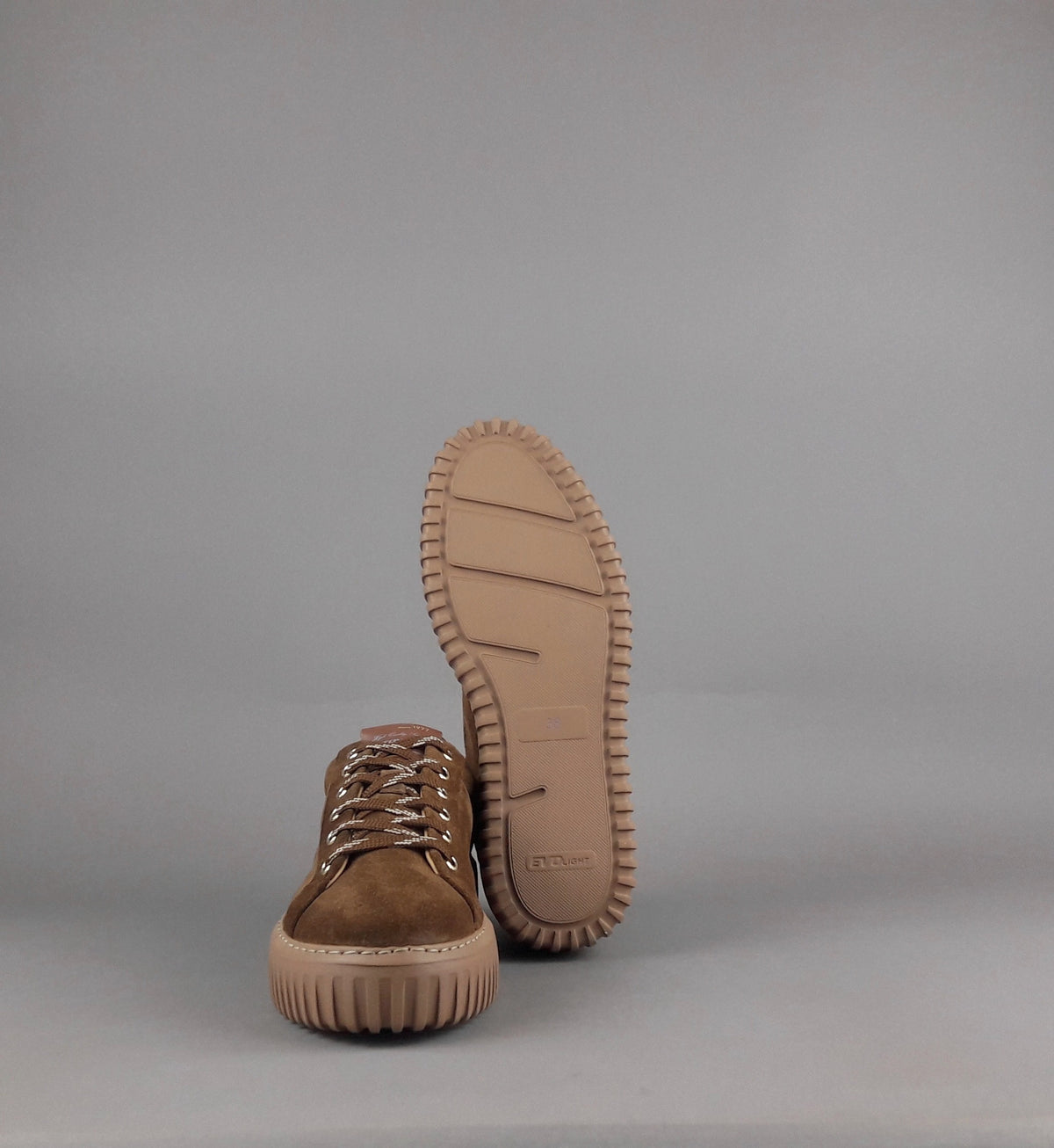 Stokton Sneakers Donna Camoscio Marrone