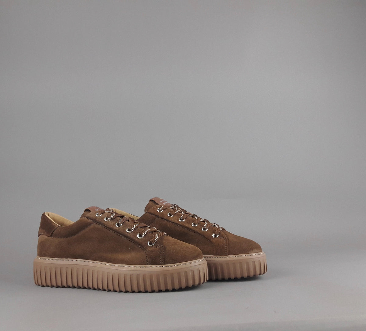 Stokton Sneakers Donna Camoscio Marrone