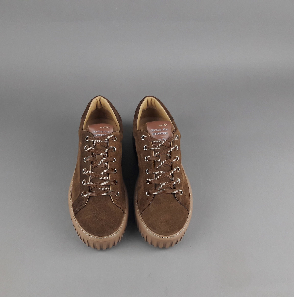 Stokton Sneakers Donna Camoscio Marrone