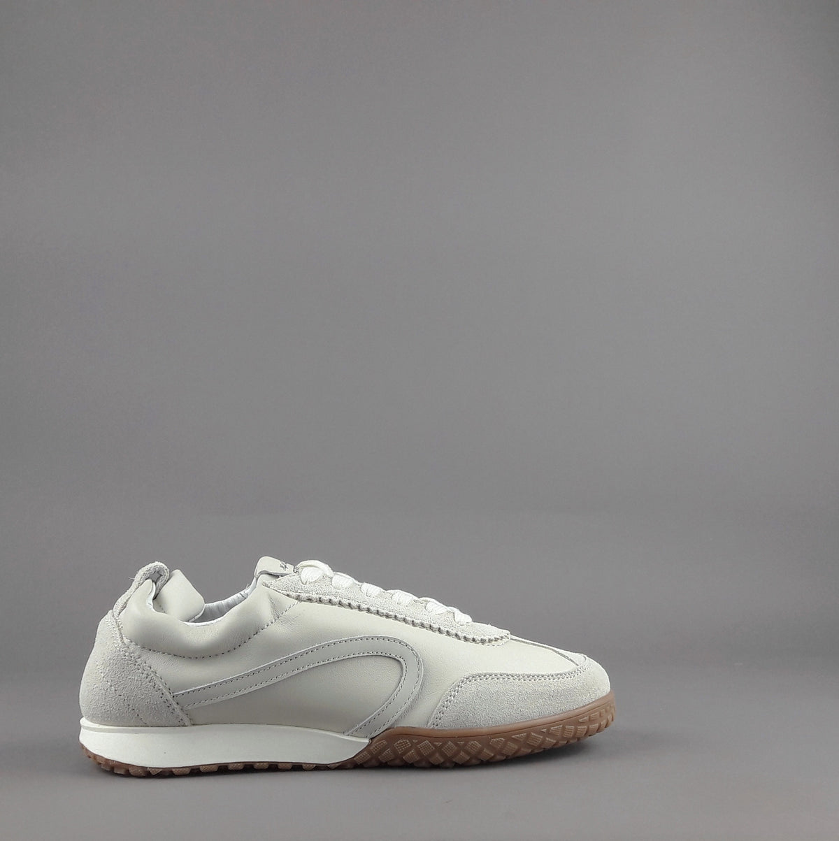 Stokton Sneakers Donna Camoscio Pelle Panna